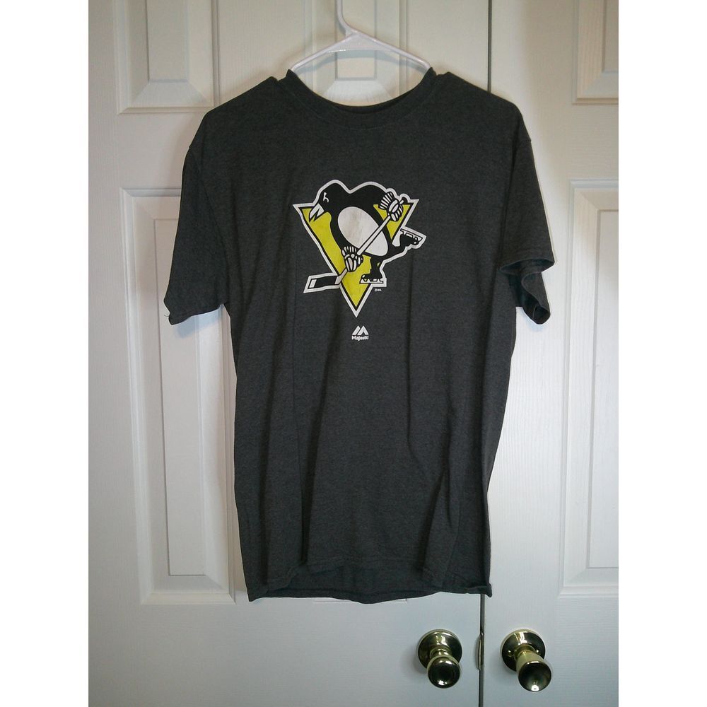 Vintage Pittsburgh Penguins NHL Hockey Team Logo T-Shirt Athletic  Medium‎